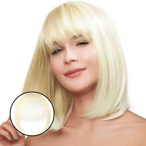 Air Bangs Artificial Human Hair Bangs Hair Piece Mini Light Bangs