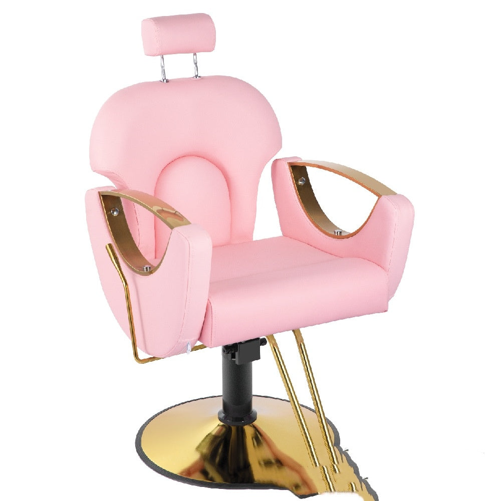 Barber Chair Hairdressing Chair Internet Celebrity Hair Cutting Chair Golden Barber Shop Chair