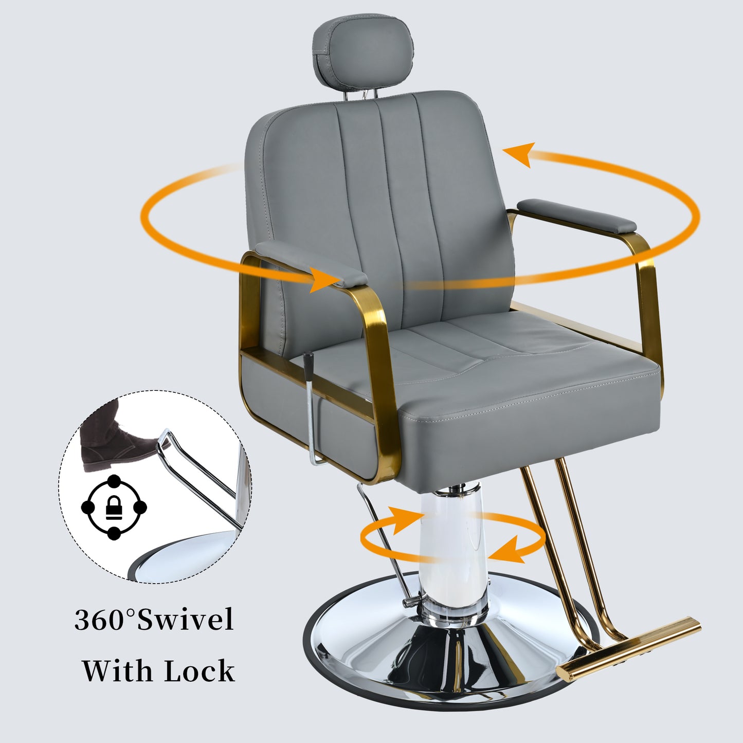 Metal Barber Salon Chair